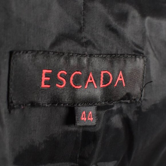 Escada Jersey Jacket Blazer Black - 44 - Picture 10 of 12